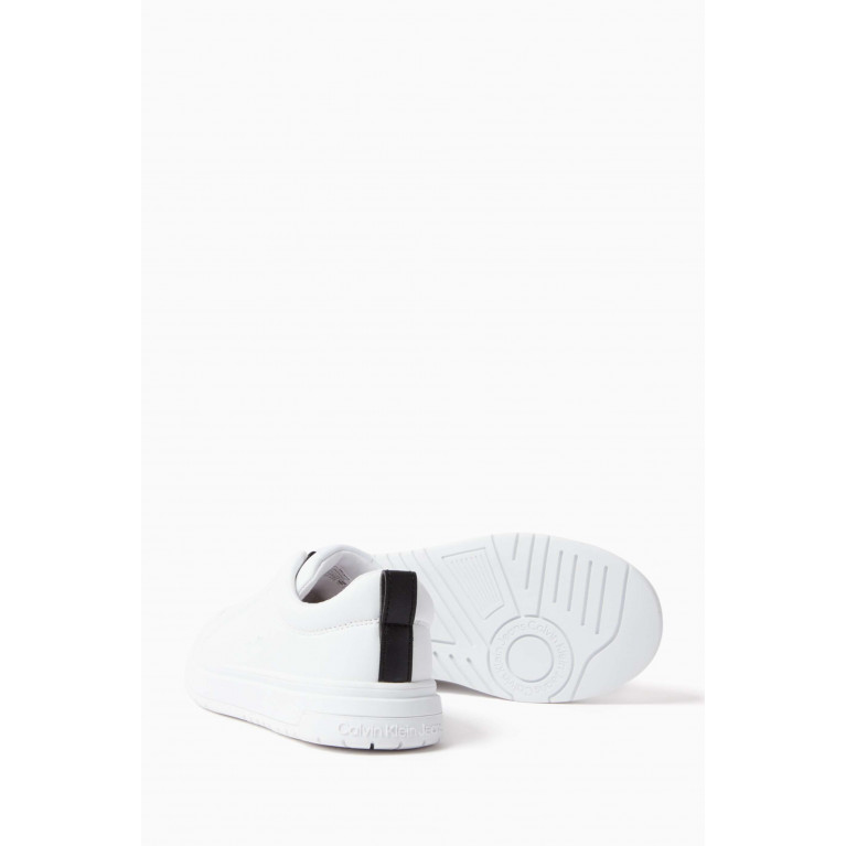 Calvin Klein - Logo Slip-on Sneakers in Faux-leather