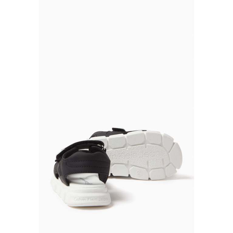 Calvin Klein - Logo Velcro Sandals in Rubber