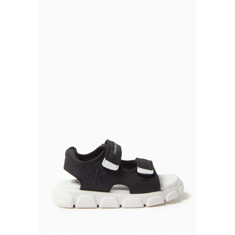 Calvin Klein - Logo Velcro Sandals in Rubber