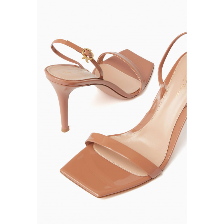 Gianvito Rossi - Ribbon 85 Slingback Sandals in Leather