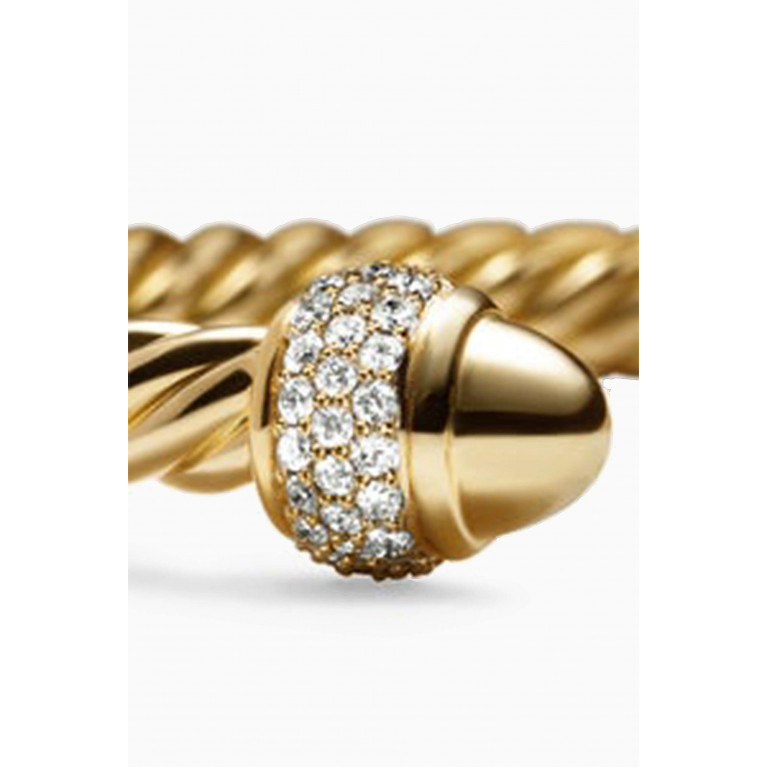 David Yurman - Cable Diamond Bracelet 18kt Yellow Gold