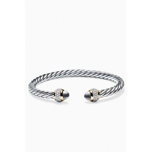 David Yurman - Cable Diamond Bracelet in 18kt Gold & Sterling Silver
