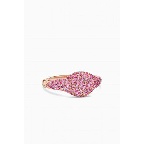 David Yurman - Petite Pave Pinky Ring in 18kt Rose Gold