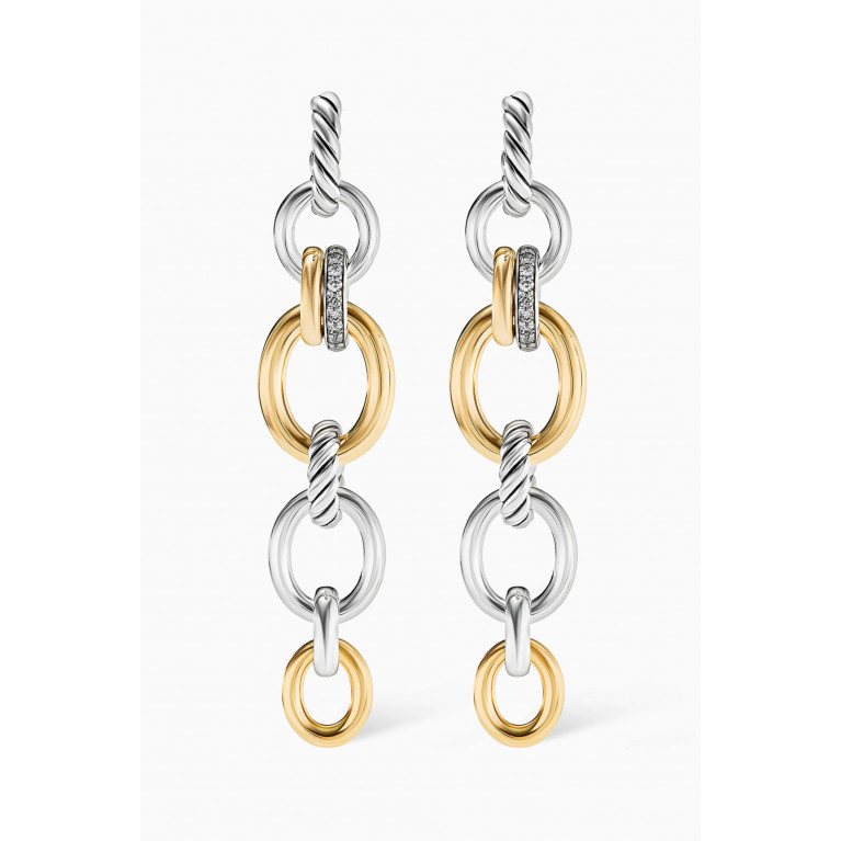 David Yurman - DY Mercer™ Linked Drop Earrings in Sterling Silver