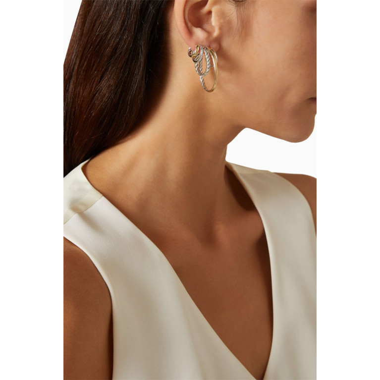 David Yurman - DY Mercer™ Multi Hoop Earrings in Sterling Silver