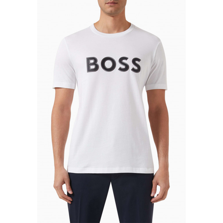 Boss - Logo-print T-shirt in Cotton-jersey