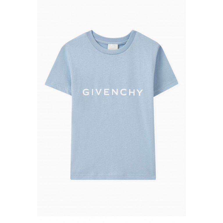 Givenchy - Logo T-shirt in Cotton Blue