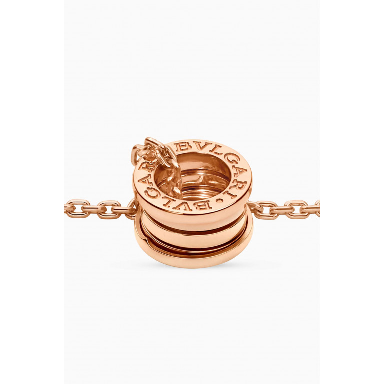 BVLGARI - B.zero1 Pendant Necklace in 18kt Rose Gold