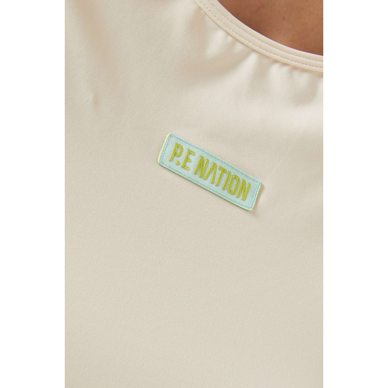 P.E. Nation - Neptune Crop T-shirt in Stretch-nylon