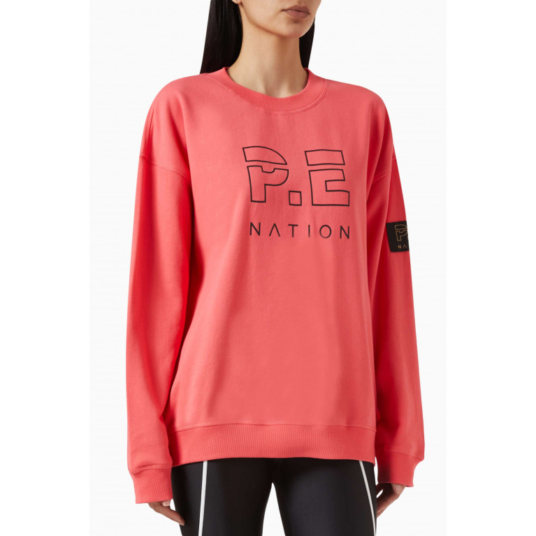 P.E. Nation - Heads Up Sweatshirt in Cotton Fleece