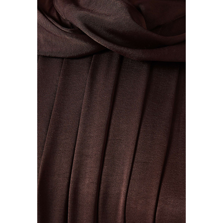 BAQA - Pleated Maxi Dress in Viscose-blend