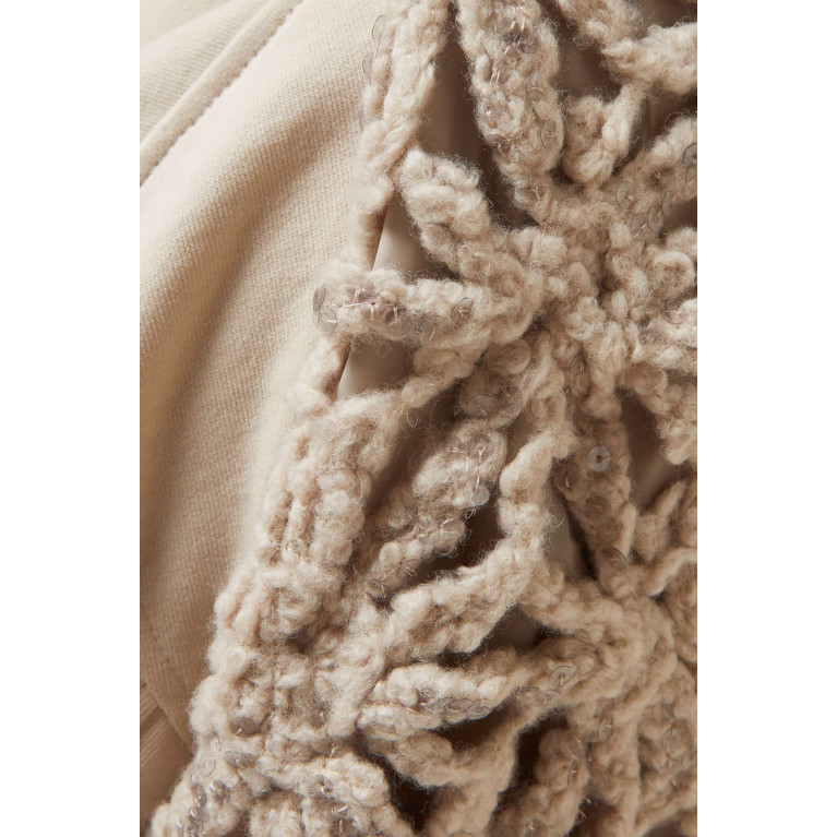 Brunello Cucinelli - Crochet-hood Jacket in Virgin-wool