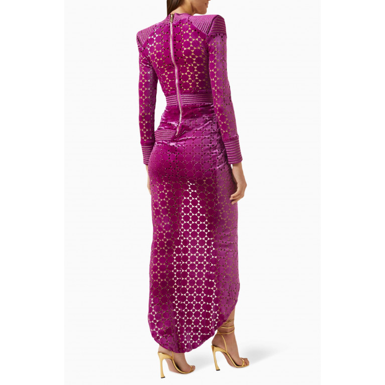 Zhivago - Shadow Lounge Gown in Velvet Pink