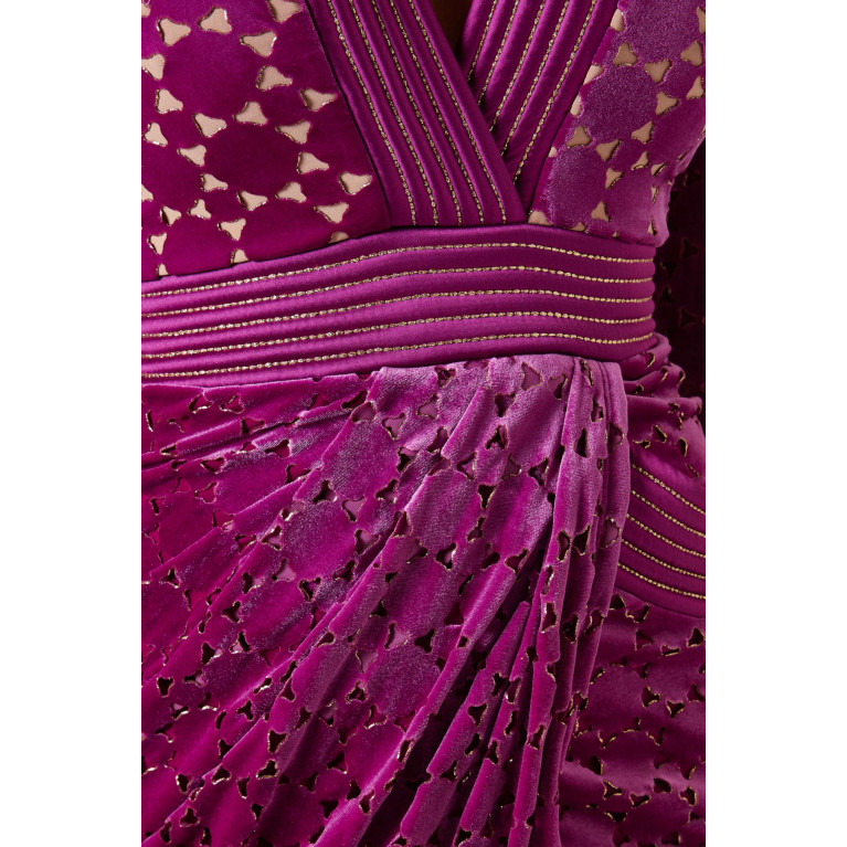 Zhivago - Shadow Lounge Gown in Velvet Pink