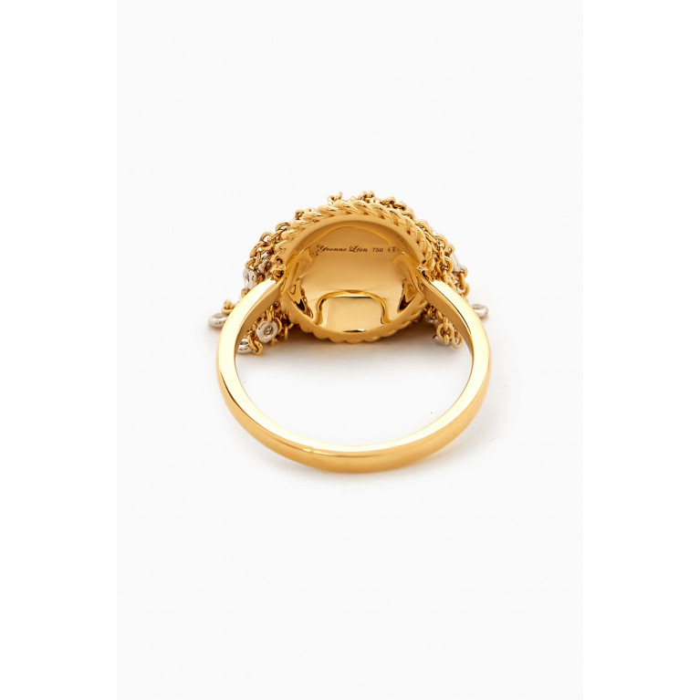 Yvonne Leon - Pompom Diamond Ring in 18kt Yellow Gold