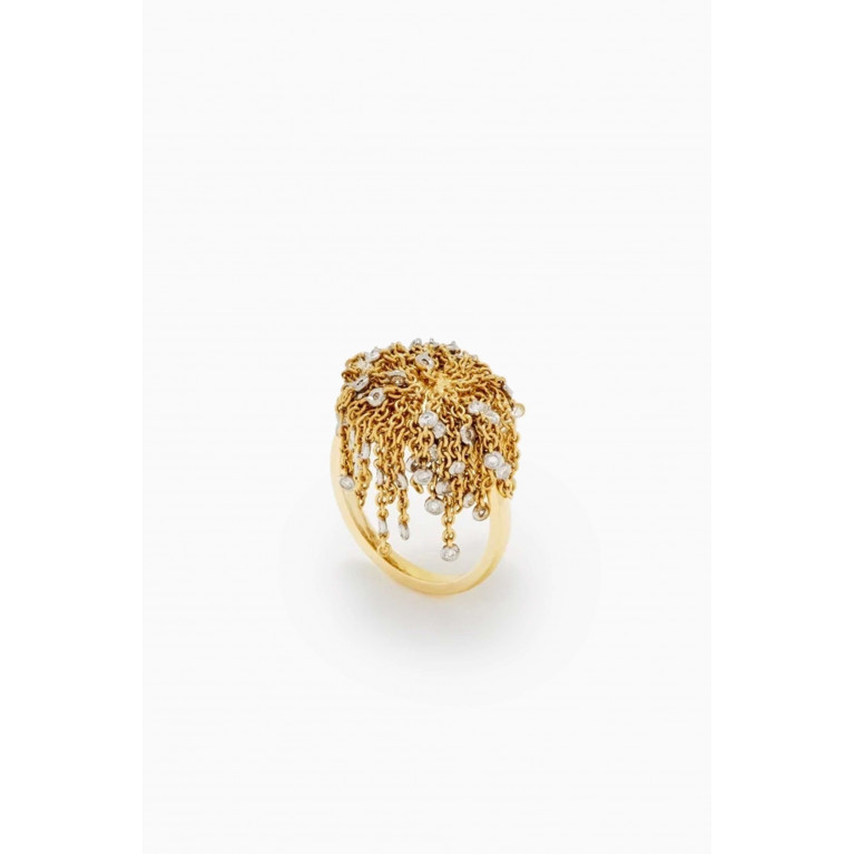 Yvonne Leon - Pompom Diamond Ring in 18kt Yellow Gold