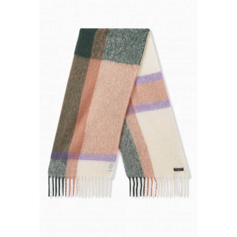 Sandro - Sourire Checked Scarf in Wool-blend