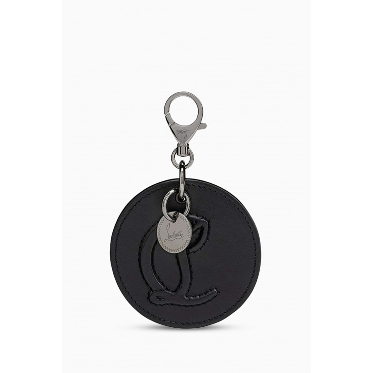 Christian Louboutin - CL Logo Round Bag Charm in Leather