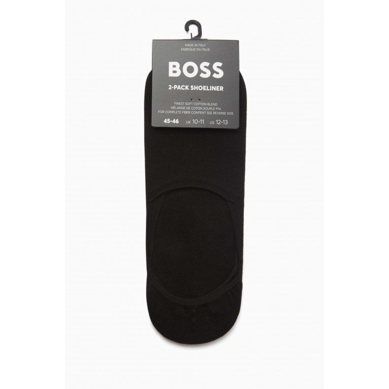 Boss - Invisible Socks in Cotton Blend, Set of 2