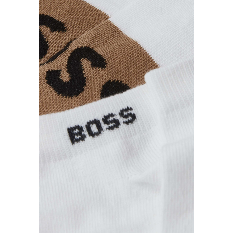 Boss - Ankle Socks in Stretch Cotton Blend, Set of 2