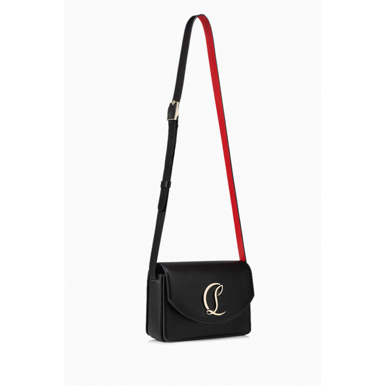Christian Louboutin - Small Loubi54 Shoulder Bag in Leather Black