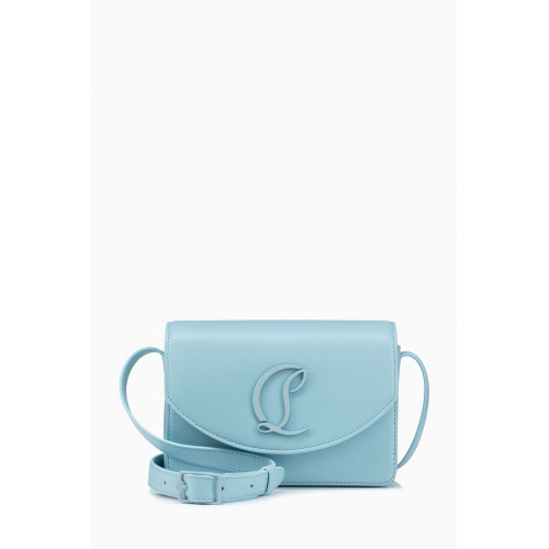 Christian Louboutin - Small Loubi54 Shoulder Bag in Leather Blue