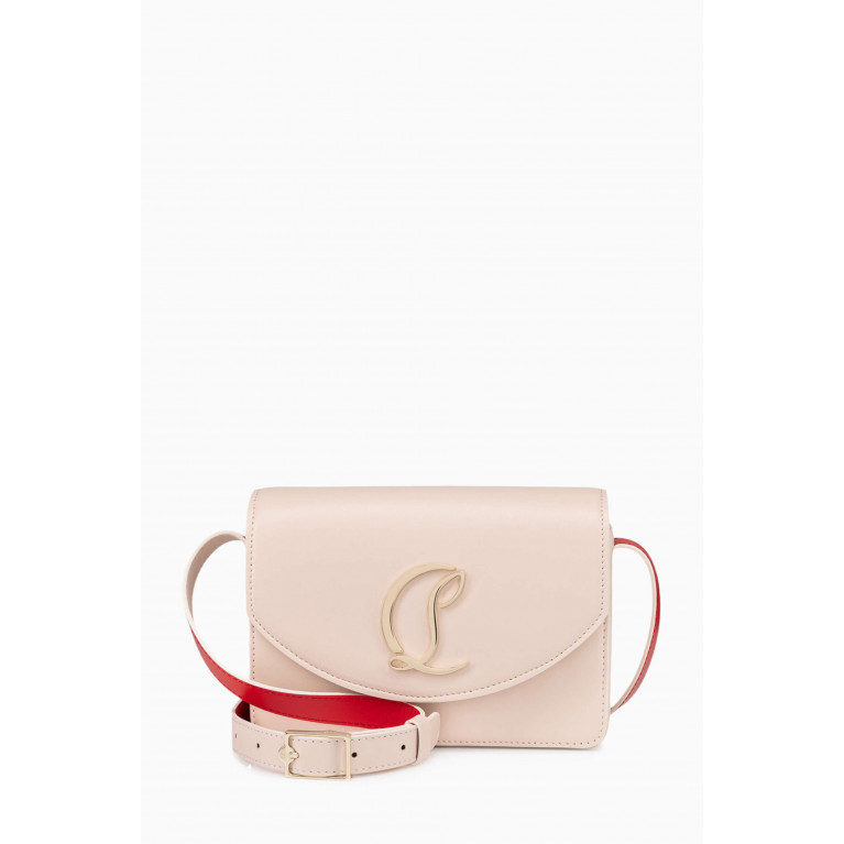 Christian Louboutin - Small Loubi54 Shoulder Bag in Leather Neutral