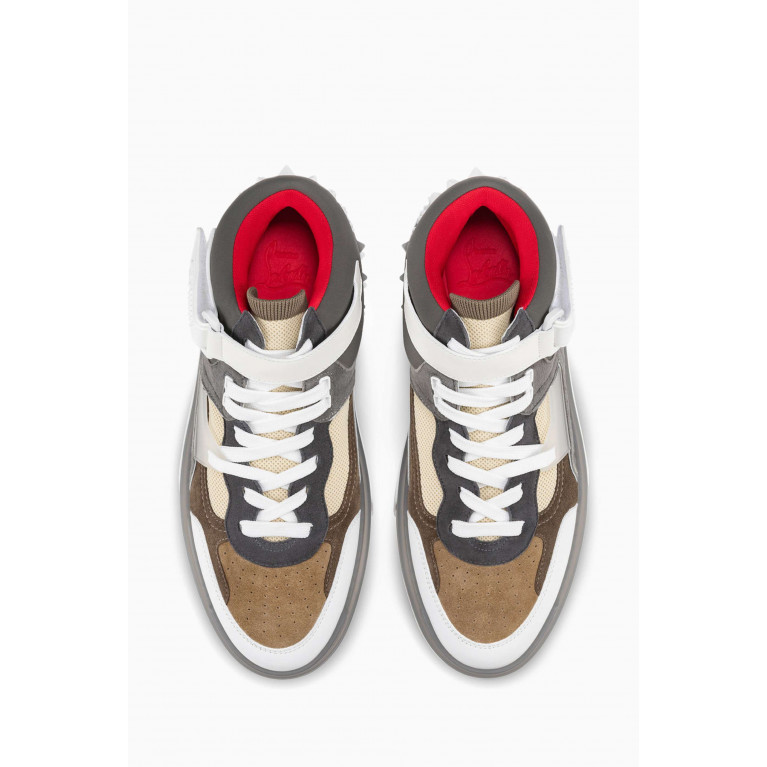 Christian Louboutin - Astroloubi Mid-top Sneakers in Leather & Suede