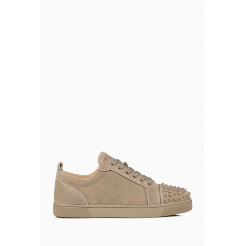 Christian Louboutin - Louis Junior Spikes Sneakers in Suede