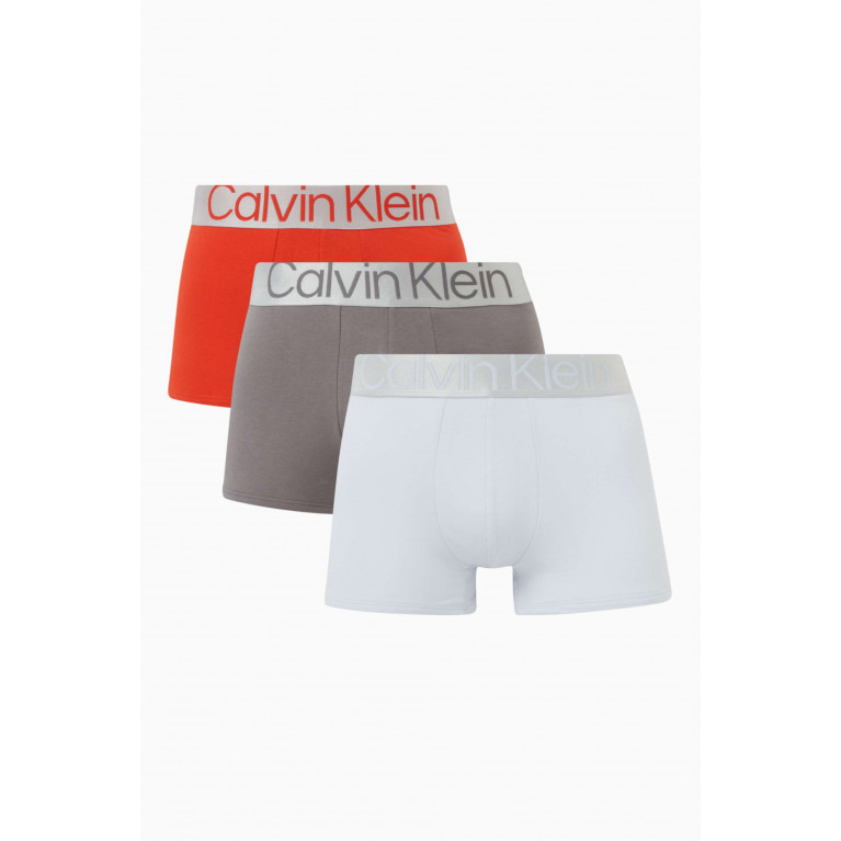 Calvin Klein - Logo Trunks in Stretch-cotton, Set of 3
