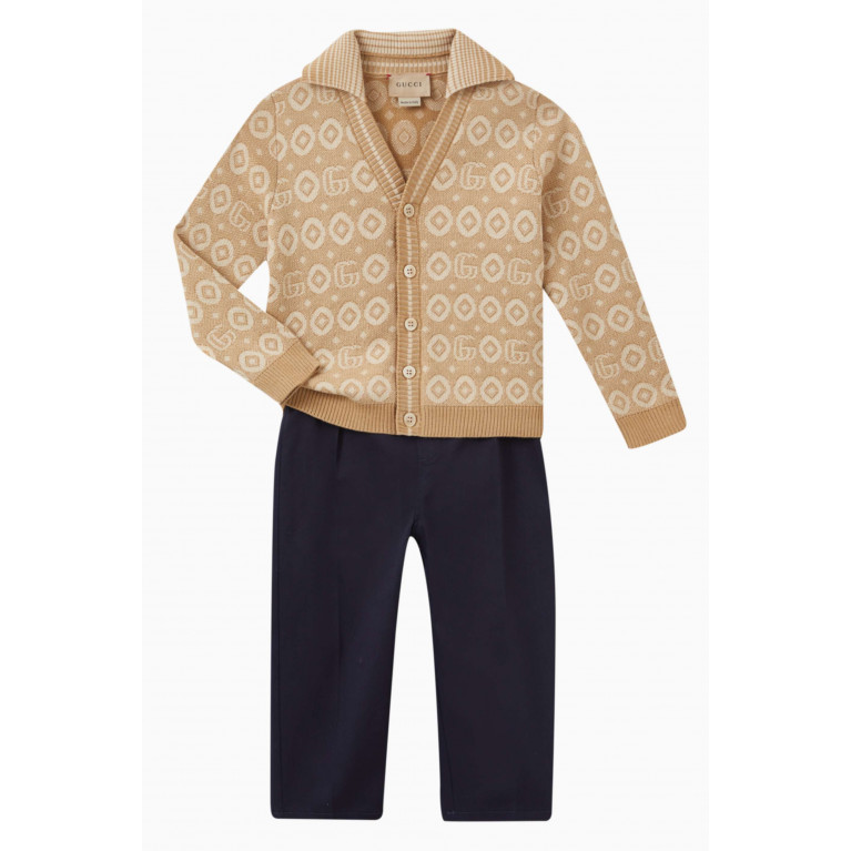 Gucci - Double G-pattern Cardigan in Cotton