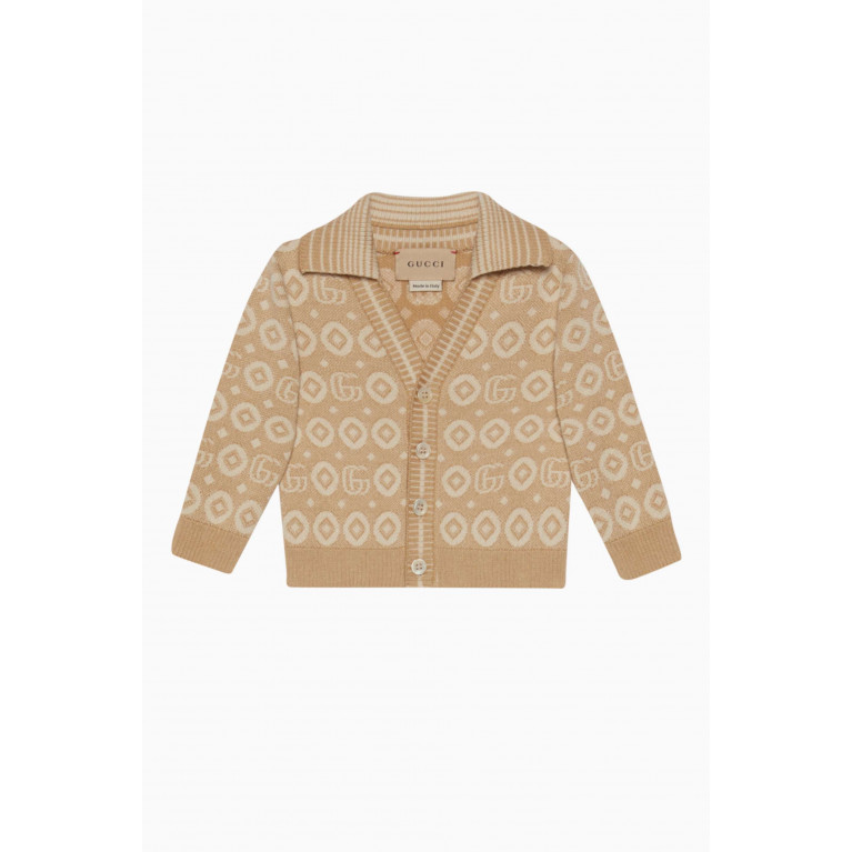 Gucci - Double G-pattern Cardigan in Cotton