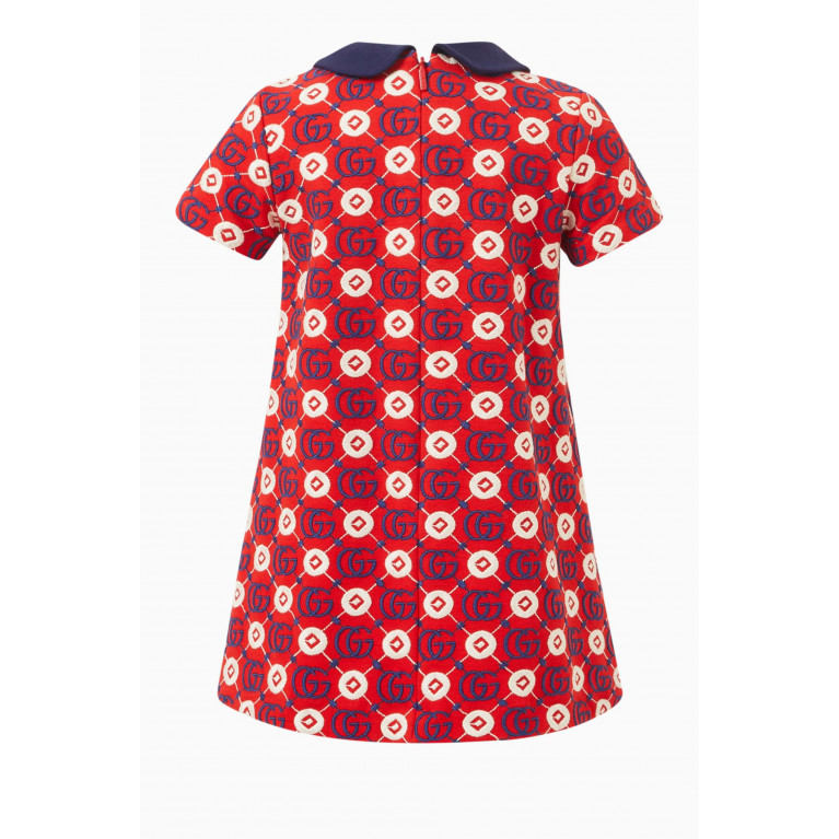 Gucci - Double G-motif Dress in Cotton