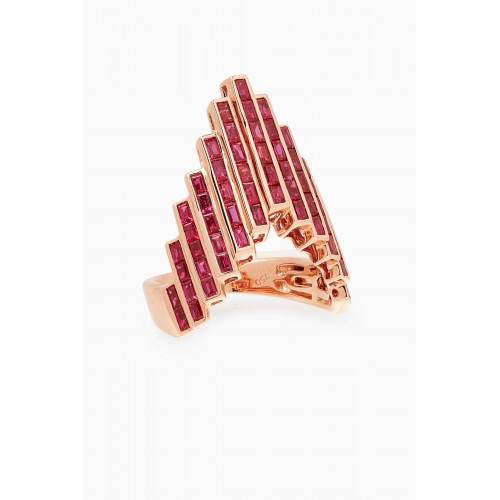 Maison H Jewels - Galaxy Ruby Ring in 18kt Rose Gold