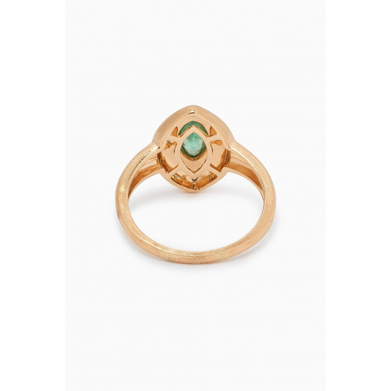 Maison H Jewels - Marquis Emerald Pinky Ring in 18kt Gold