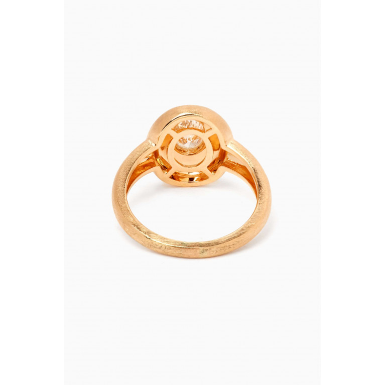 Maison H Jewels - Round Diamond Pinky Ring in 18kt Yellow Gold Yellow
