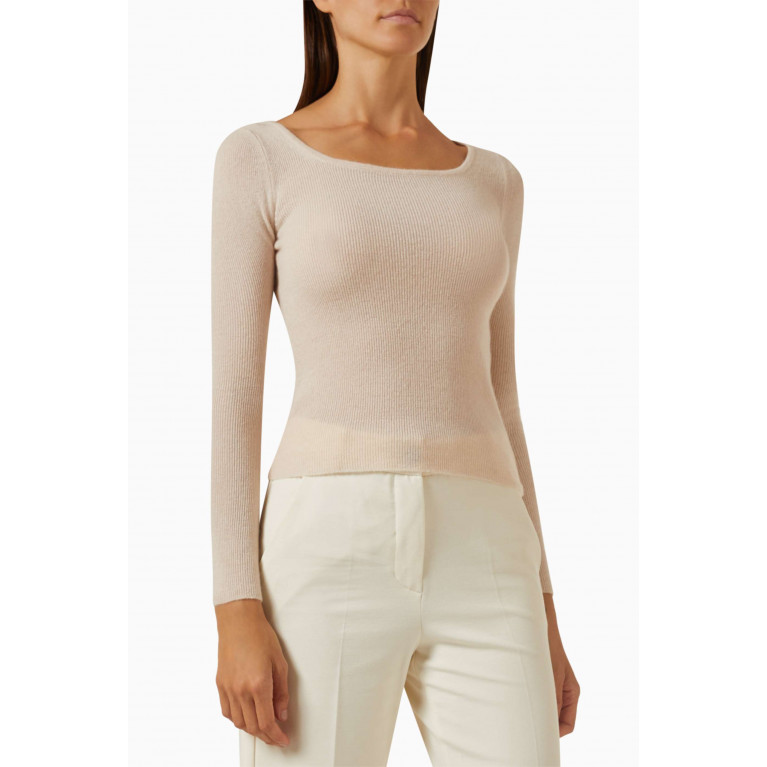 Marella - Mozzo Ribbed Sweater in Wool & Cashmere-blend