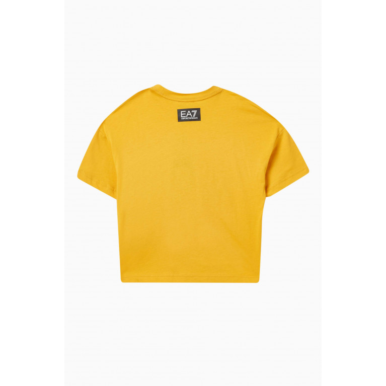 Emporio Armani - EA7 Logo Graphic T-shirt in Cotton Yellow