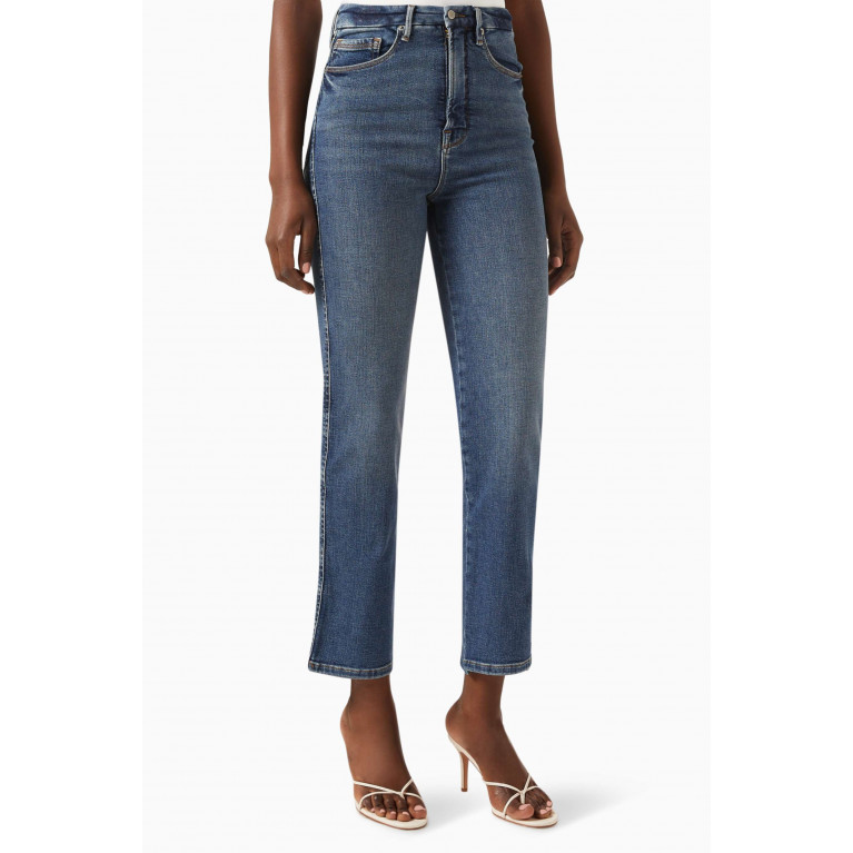 Good American - Good Curve Straight Jeans in Cotton
