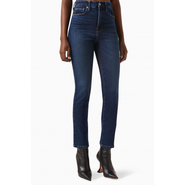 Good American - Good Classic Slim Straight Jeans in Cotton