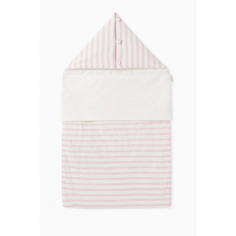 Emporio Armani - Eagle Logo Sleeping Bag in Cotton Pink