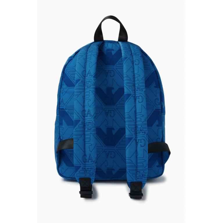 Emporio Armani - All-over Logo Backpack in Nylon