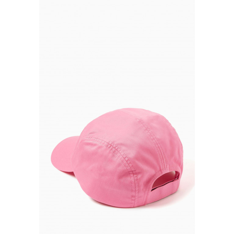 Emporio Armani - x The Smurfs Logo Baseball Hat in Organic Cotton Twill Pink