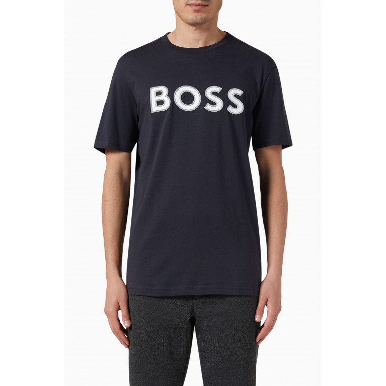 Boss - Logo T-shirt in Cotton Jersey
