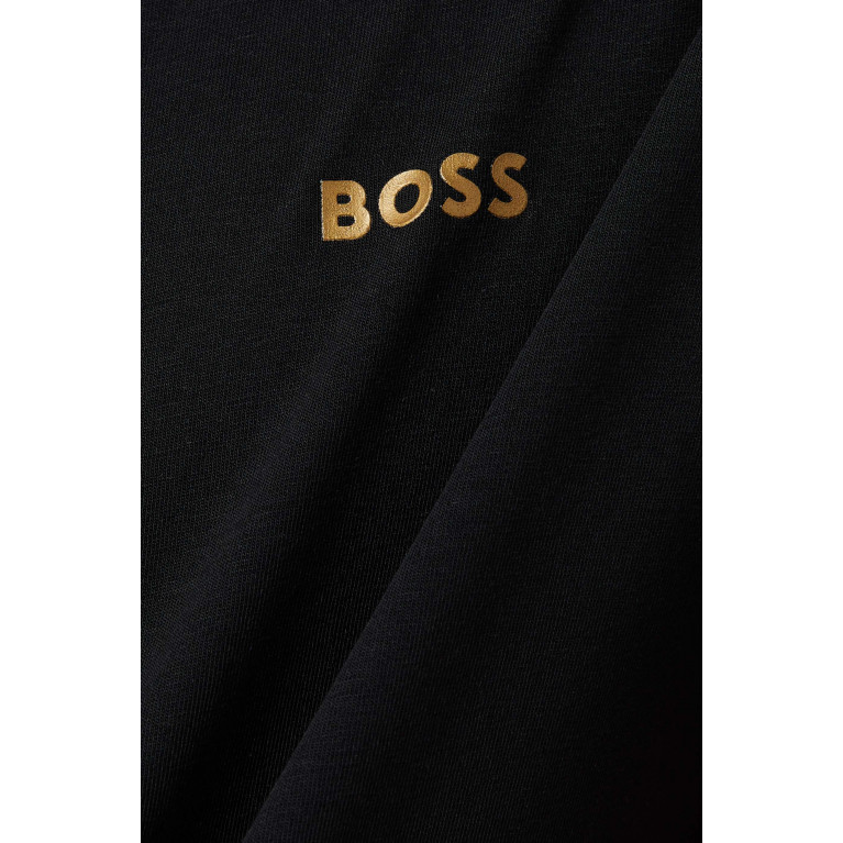 Boss - Logo T-shirt in Stretch Cotton