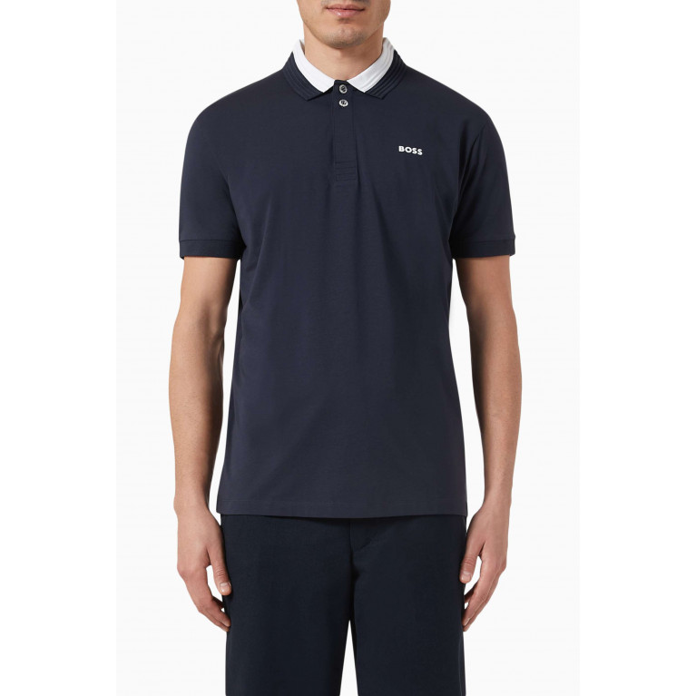 Boss - Classic Polo Shirt in Cotton Blend