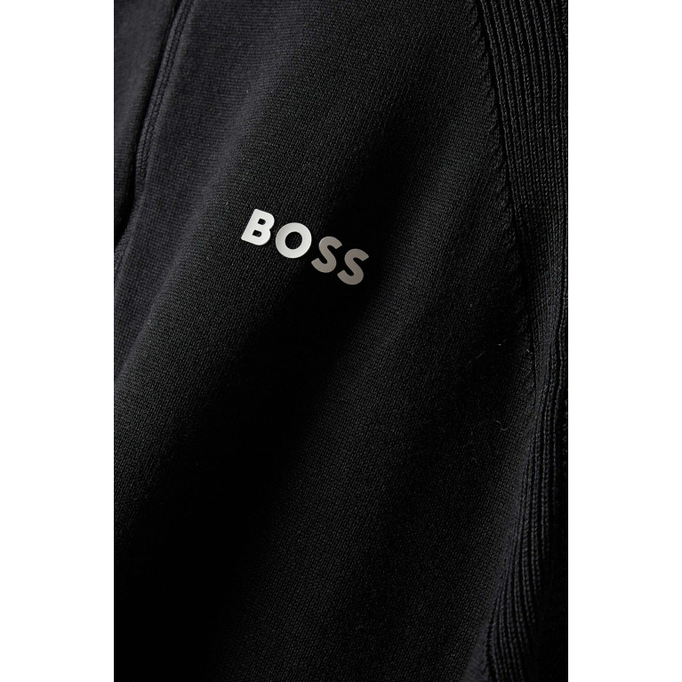 Boss - Logo Sweater in Cotton Blend Knit