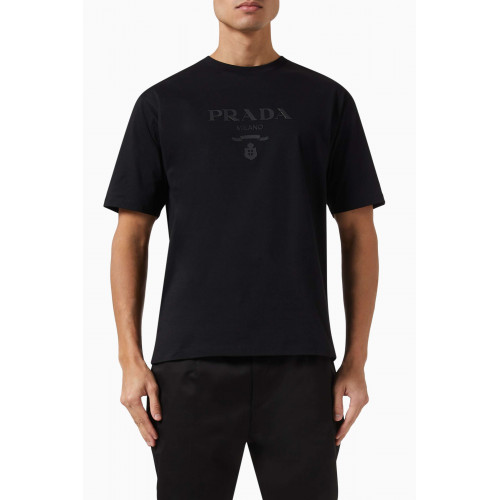 Prada - Logo-print T-shirt in Cotton