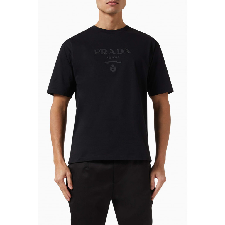 Prada - Logo-print T-shirt in Cotton