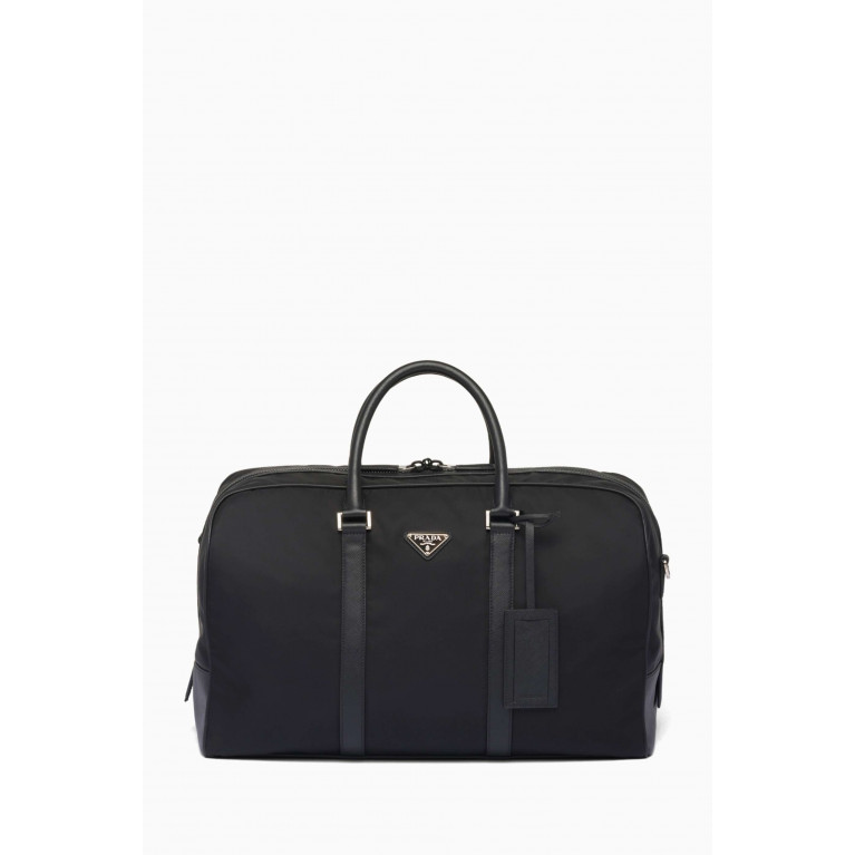 Prada - Triangle Duffle Bag in Re-Nylon & Saffiano Leather